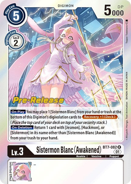 Sistermon Blanc (Awakened) [BT7-082] [Next Adventure Pre-Release Cards] | Anubis Games and Hobby