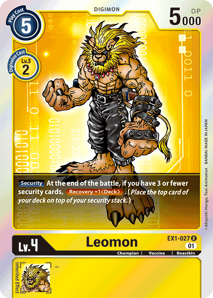 Leomon [EX1-027] [Classic Collection] | Anubis Games and Hobby