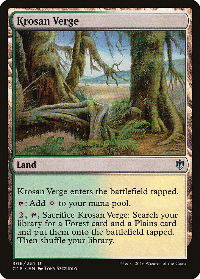 Krosan Verge [Commander 2016] | Anubis Games and Hobby