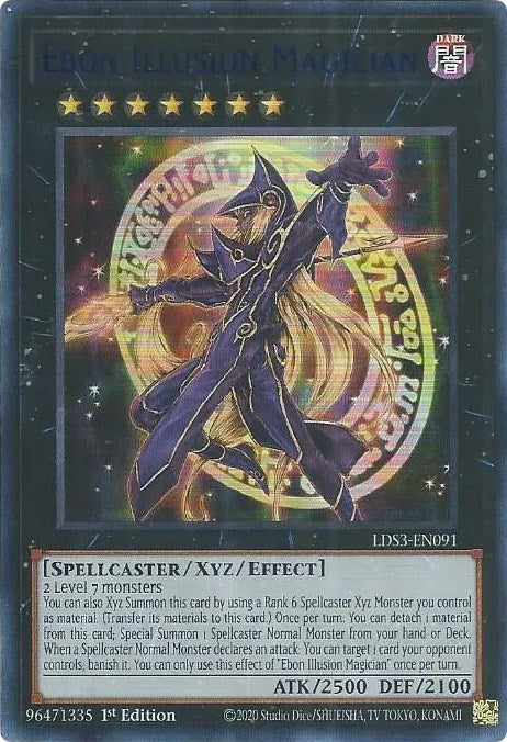 Ebon Illusion Magician (Blue) [LDS3-EN091] Ultra Rare | Anubis Games and Hobby