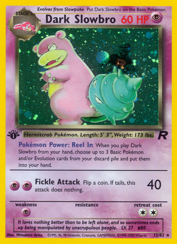 Dark Slowbro (12/82) [Team Rocket 1st Edition] | Anubis Games and Hobby