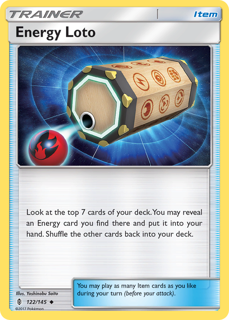 Energy Loto (122/145) [Sun & Moon: Guardians Rising] | Anubis Games and Hobby