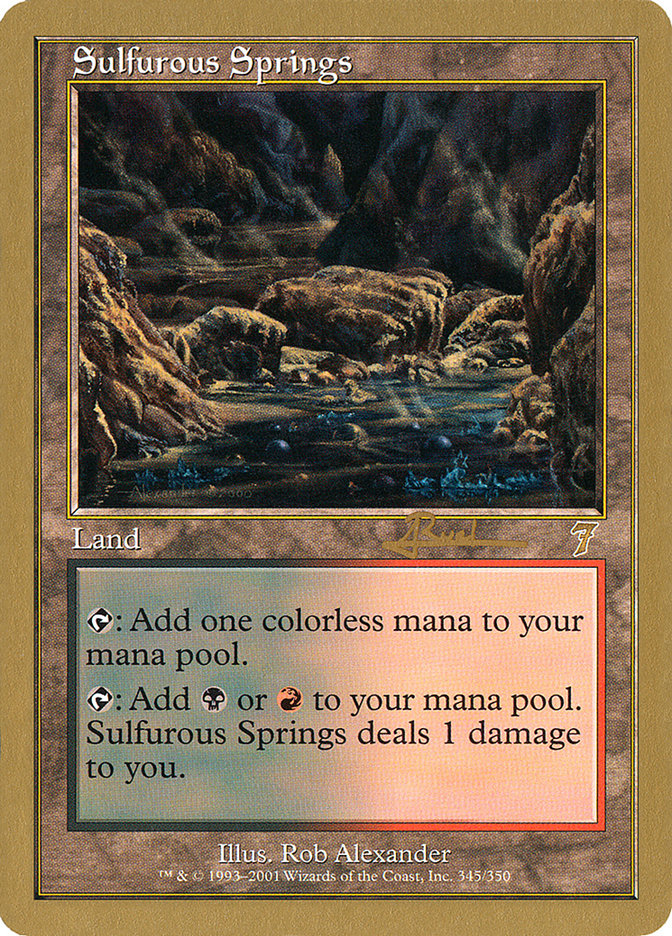 Sulfurous Springs (Antoine Ruel) [World Championship Decks 2001] | Anubis Games and Hobby