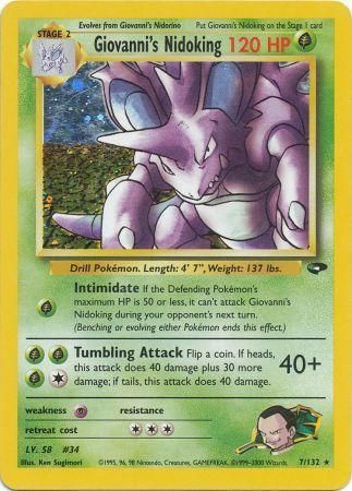 Giovanni's Nidoking (7/132) [Gym Challenge Unlimited] | Anubis Games and Hobby