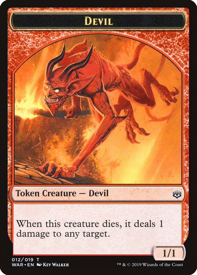 Devil Token [War of the Spark Tokens] | Anubis Games and Hobby
