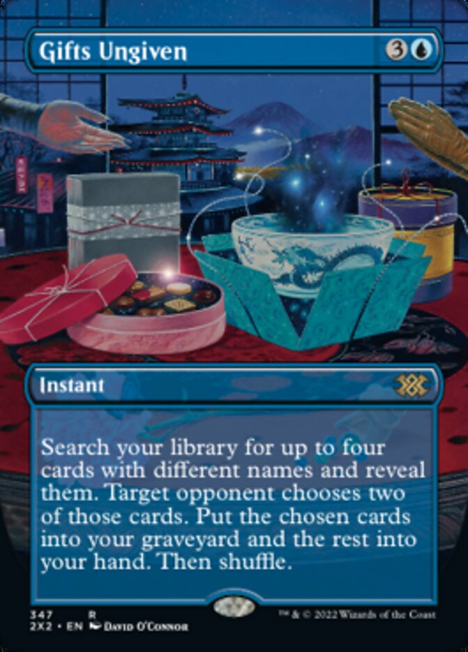 Gifts Ungiven (Borderless Alternate Art) [Double Masters 2022] | Anubis Games and Hobby