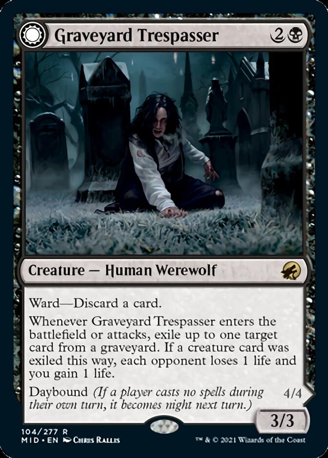 Graveyard Trespasser // Graveyard Glutton [Innistrad: Midnight Hunt] | Anubis Games and Hobby