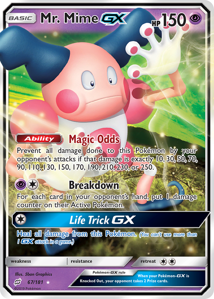 Mr. Mime GX (67/181) [Sun & Moon: Team Up] | Anubis Games and Hobby