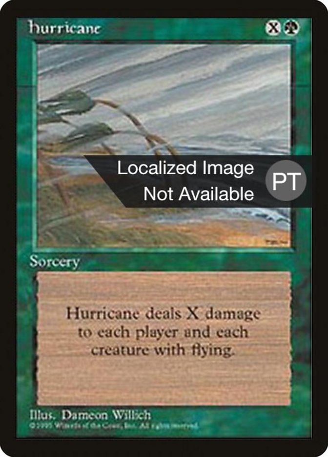 Hurricane [Fourth Edition (Foreign Black Border)] | Anubis Games and Hobby