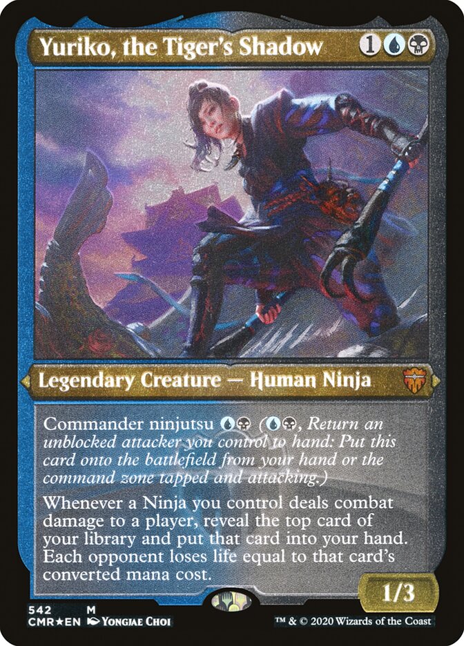 Yuriko, the Tiger's Shadow (Etched) [Commander Legends] | Anubis Games and Hobby