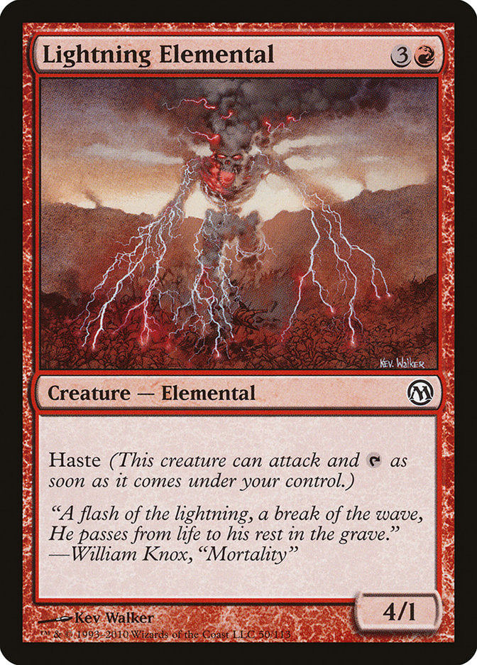Lightning Elemental [Duels of the Planeswalkers] | Anubis Games and Hobby