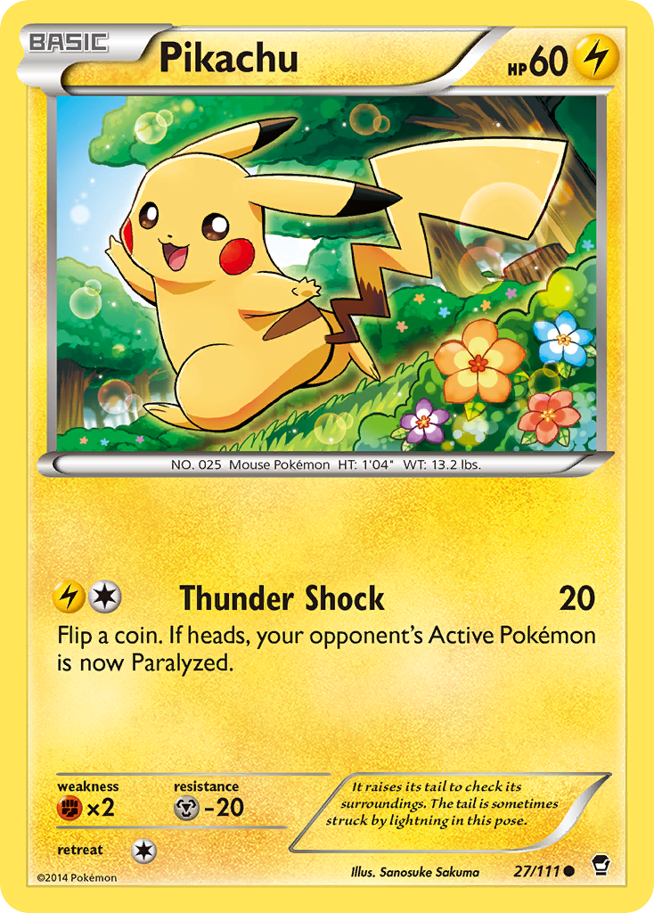 Pikachu (27/111) [XY: Furious Fists] | Anubis Games and Hobby