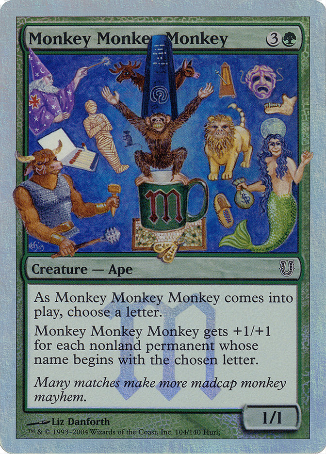 Monkey Monkey Monkey (Alternate Foil) [Unhinged] | Anubis Games and Hobby