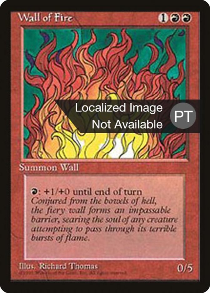 Wall of Fire [Fourth Edition (Foreign Black Border)] | Anubis Games and Hobby