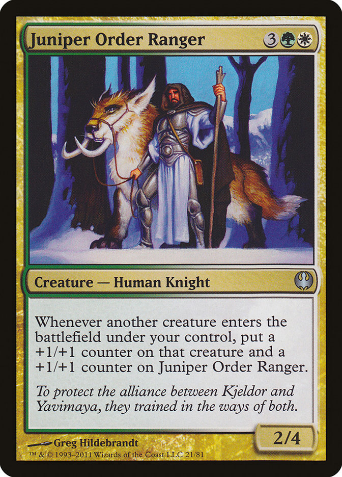 Juniper Order Ranger [Duel Decks: Knights vs. Dragons] | Anubis Games and Hobby