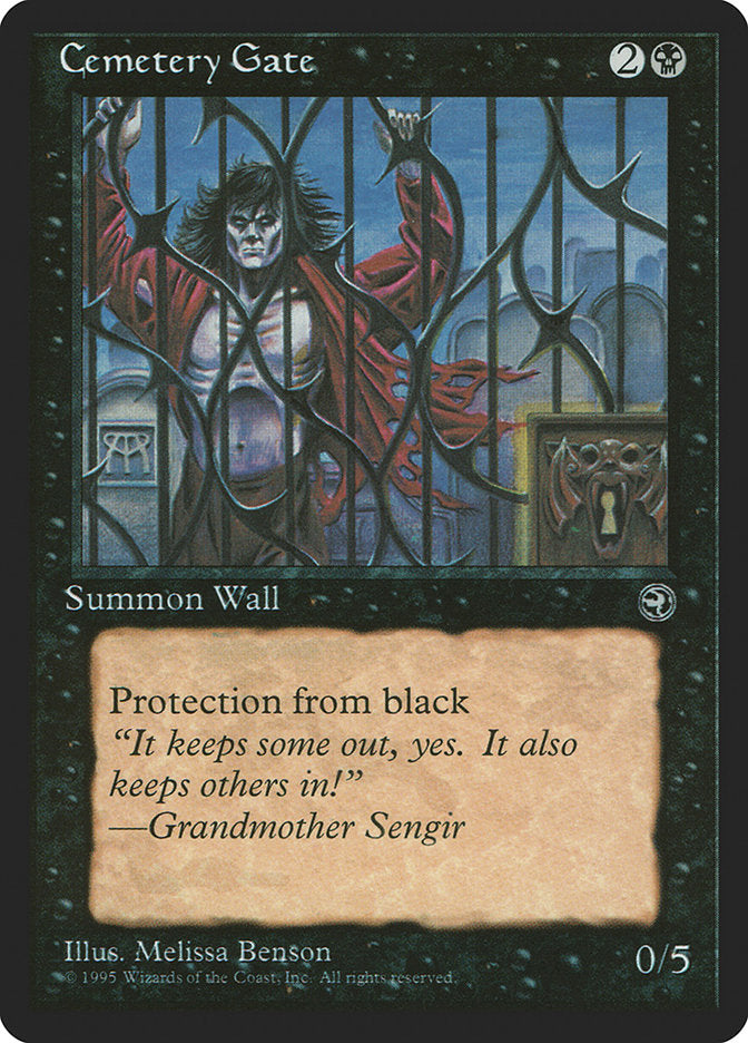 Cemetery Gate (Grandmother Sengir Flavor Text) [Homelands] | Anubis Games and Hobby