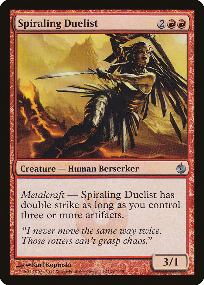 Spiraling Duelist [Mirrodin Besieged] | Anubis Games and Hobby