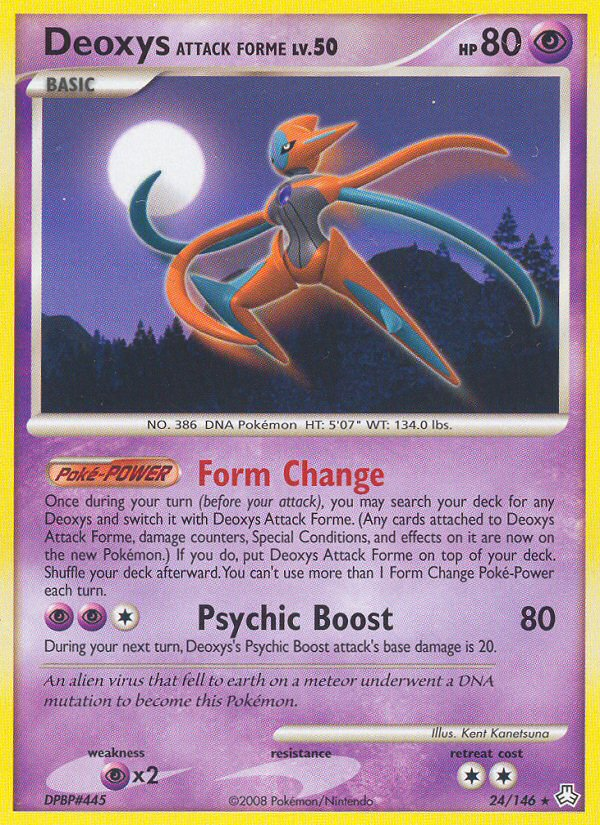 Deoxys Attack Forme (24/146) [Diamond & Pearl: Legends Awakened] | Anubis Games and Hobby