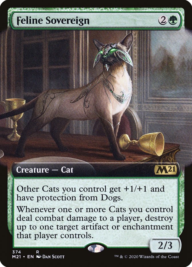 Feline Sovereign (Extended Art) [Core Set 2021] | Anubis Games and Hobby