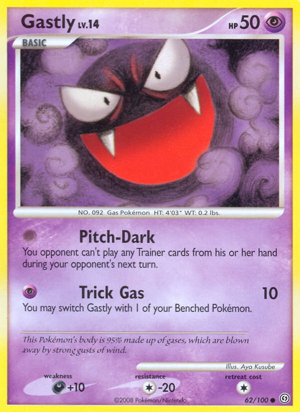 Gastly (62/100) [Diamond & Pearl: Stormfront] | Anubis Games and Hobby