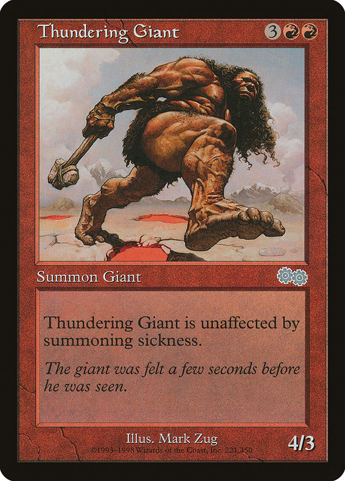 Thundering Giant [Urza's Saga] | Anubis Games and Hobby