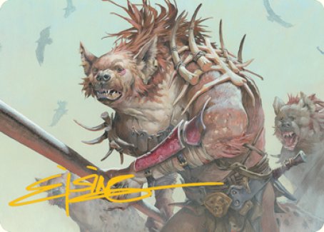 Gnoll Art Card (Gold-Stamped Signature) [Dungeons & Dragons: Adventures in the Forgotten Realms Art Series] | Anubis Games and Hobby