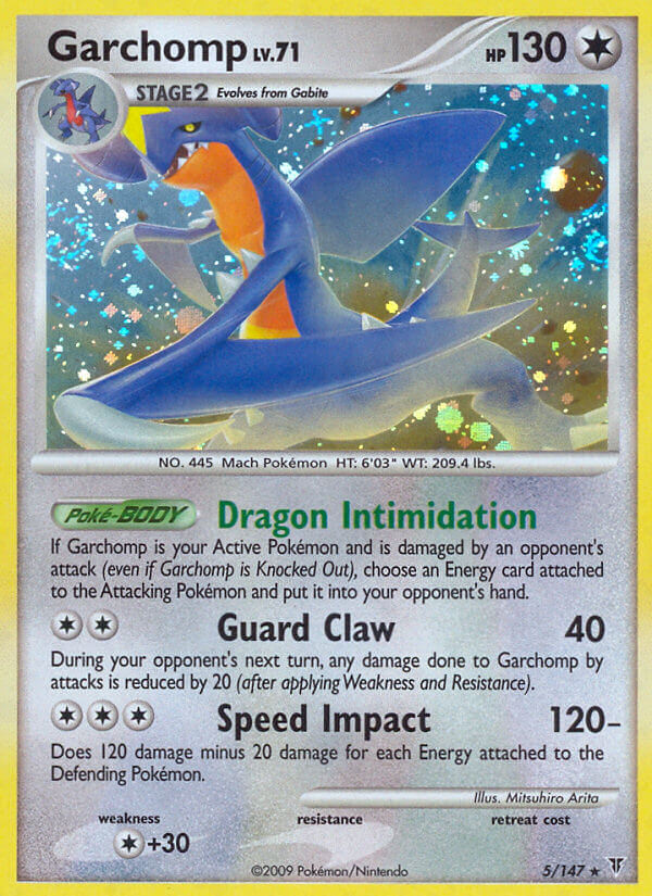 Garchomp (5/147) (Cracked Ice Holo) (Theme Deck Exclusive) [Platinum: Supreme Victors] | Anubis Games and Hobby