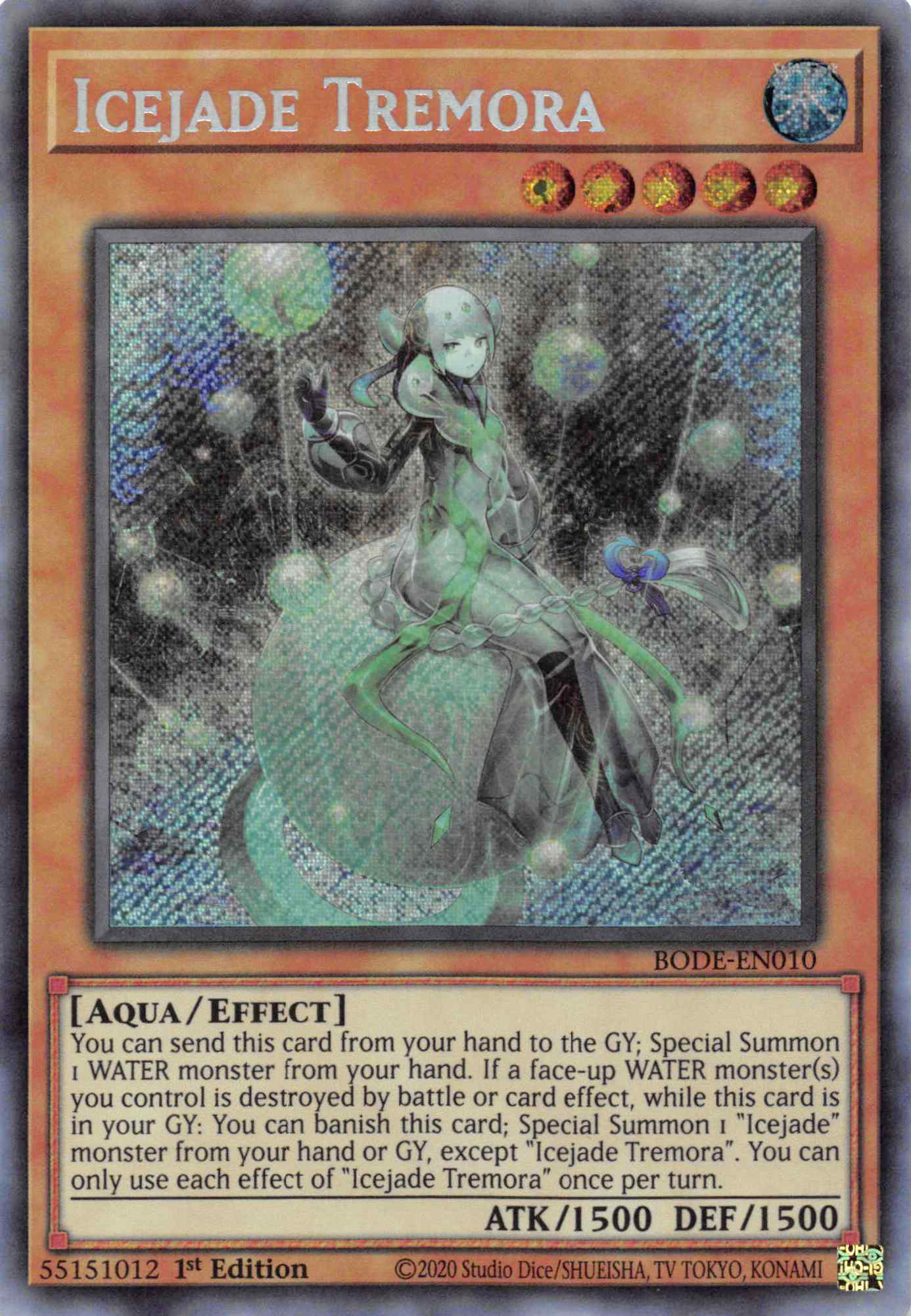 Icejade Tremora [BODE-EN010] Secret Rare | Anubis Games and Hobby