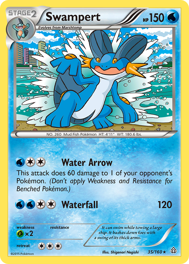 Swampert (35/160) [XY: Primal Clash] | Anubis Games and Hobby