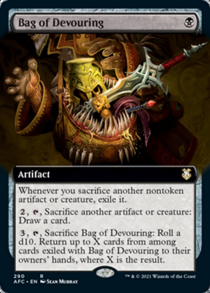 Bag of Devouring (Extended Art) [Dungeons & Dragons: Adventures in the Forgotten Realms Commander] | Anubis Games and Hobby