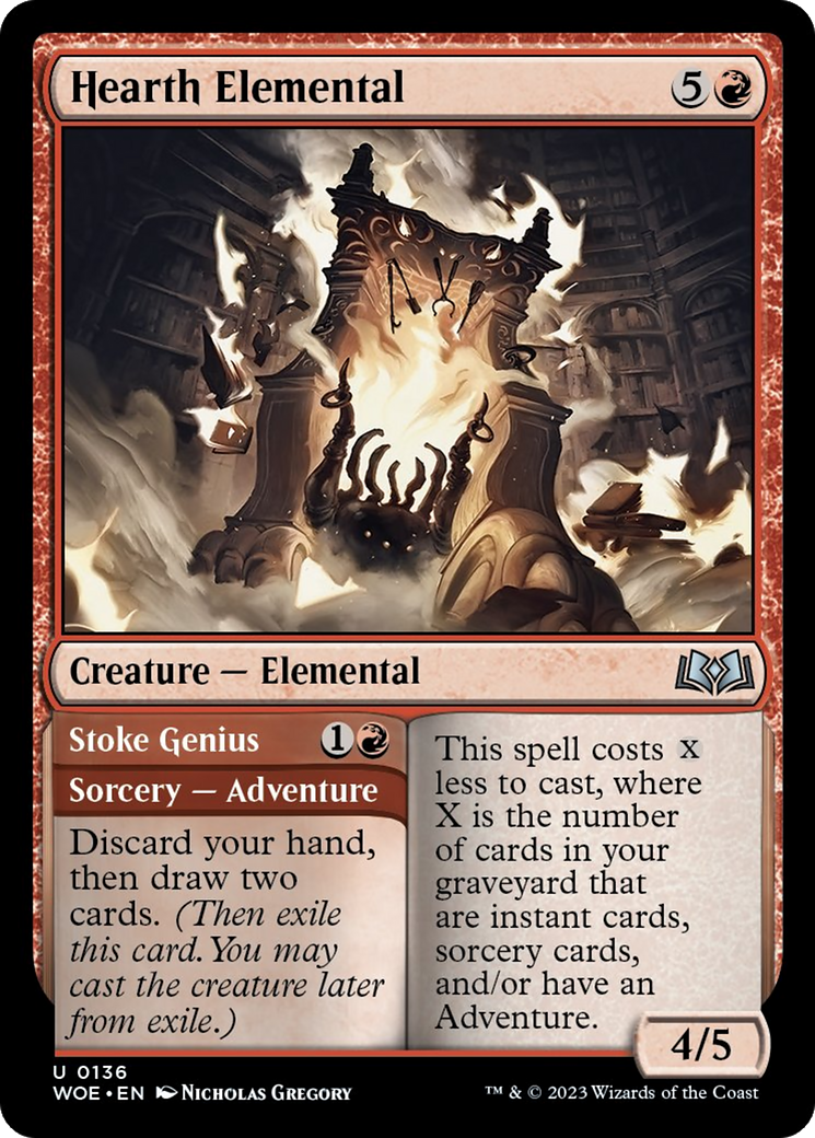 Hearth Elemental // Stoke Genius [Wilds of Eldraine] | Anubis Games and Hobby