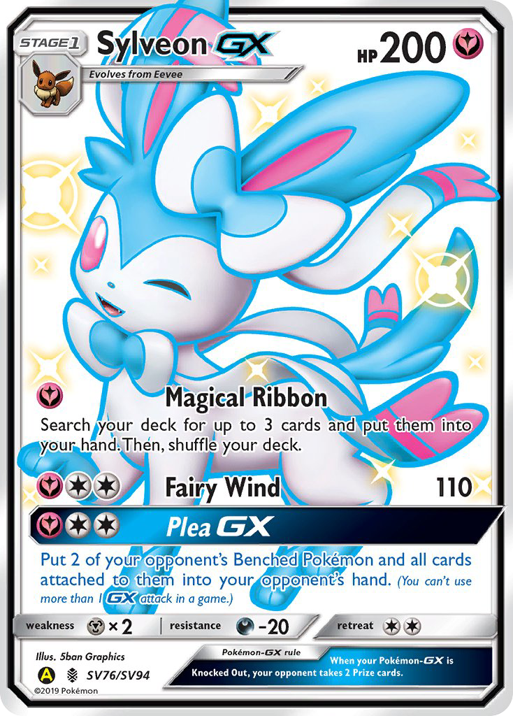 Sylveon GX (SV76/SV94) [Sun & Moon: Hidden Fates - Shiny Vault] | Anubis Games and Hobby