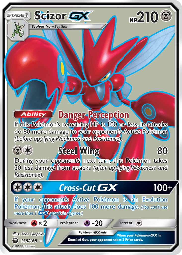 Scizor GX (158/168) [Sun & Moon: Celestial Storm] | Anubis Games and Hobby