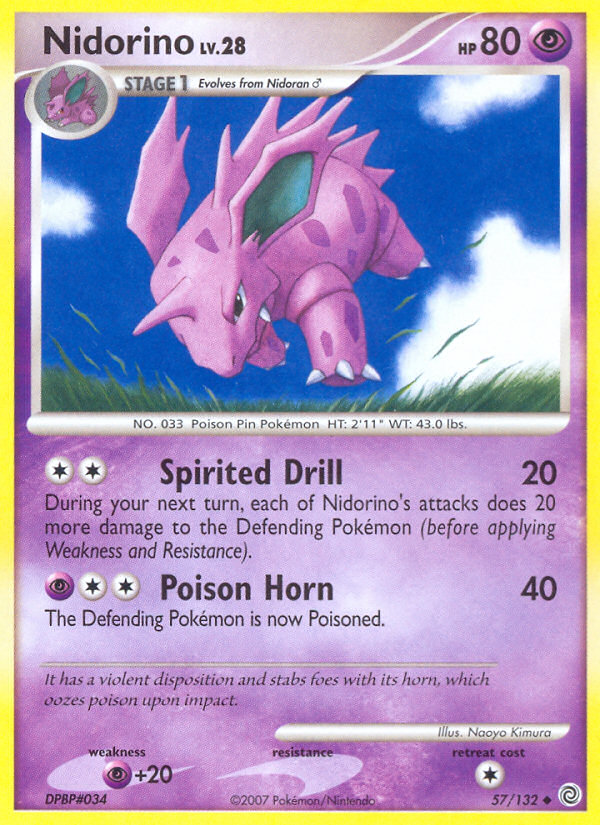 Nidorino (57/132) [Diamond & Pearl: Secret Wonders] | Anubis Games and Hobby