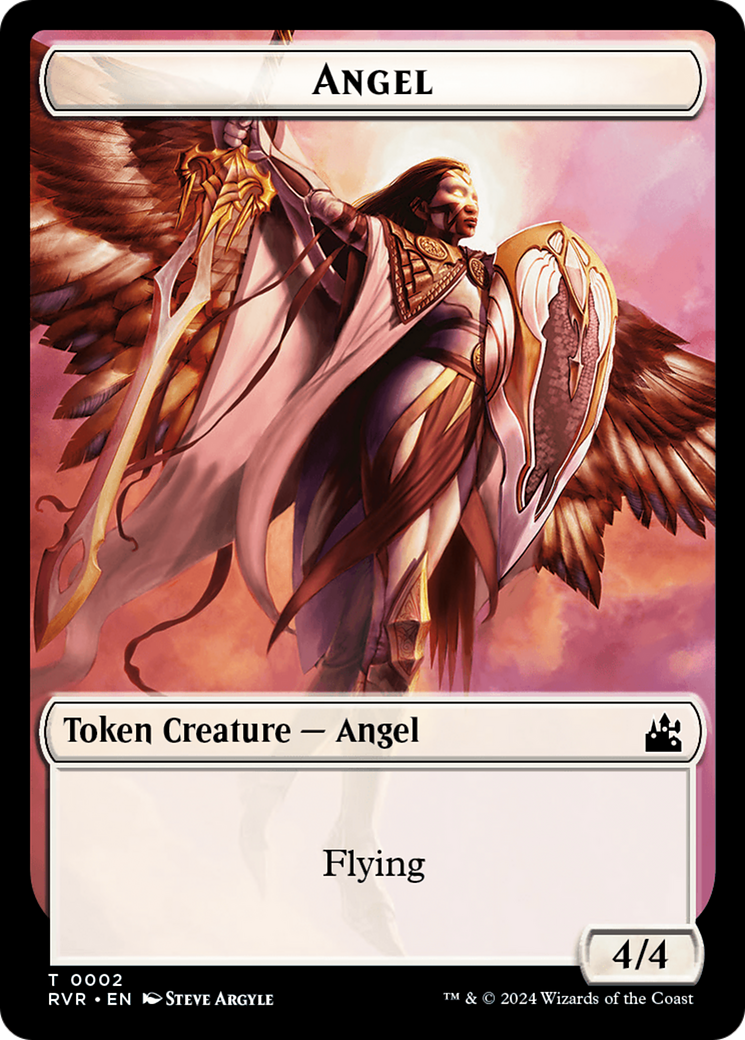 Angel Token (0002) [Ravnica Remastered Tokens] | Anubis Games and Hobby
