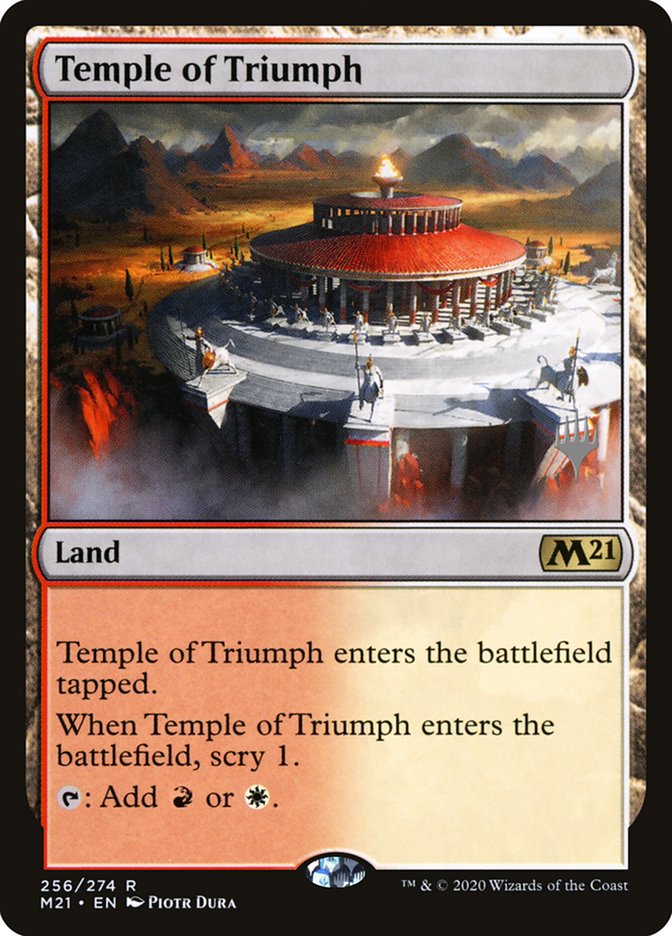 Temple of Triumph (Promo Pack) [Core Set 2021 Promos] | Anubis Games and Hobby