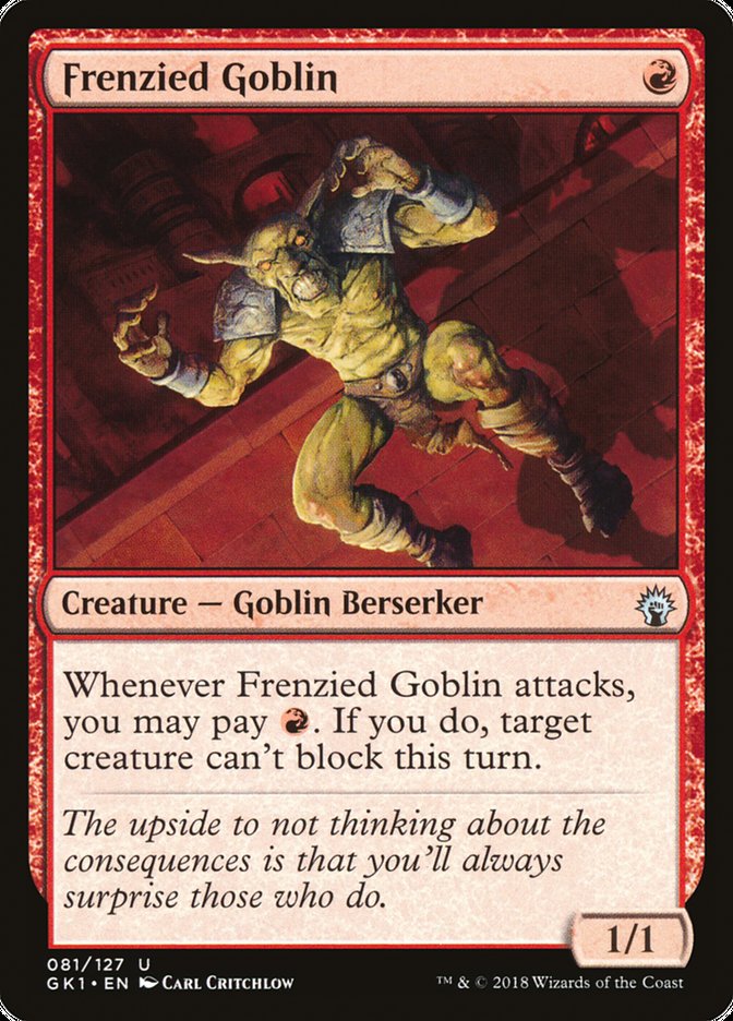 Frenzied Goblin [Guilds of Ravnica Guild Kit] | Anubis Games and Hobby