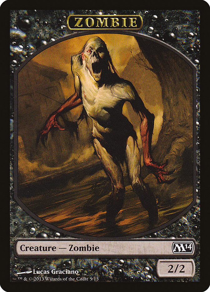 Zombie Token [Magic 2014 Tokens] | Anubis Games and Hobby