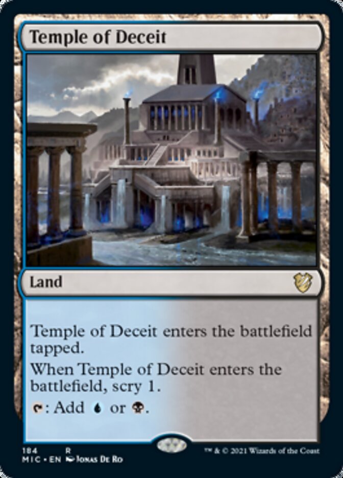 Temple of Deceit [Innistrad: Midnight Hunt Commander] | Anubis Games and Hobby