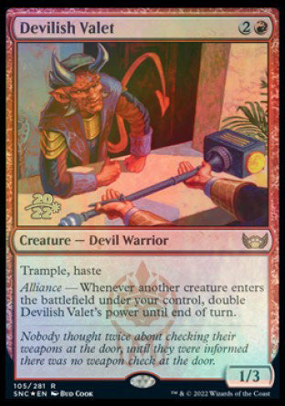 Devilish Valet [Streets of New Capenna Prerelease Promos] | Anubis Games and Hobby