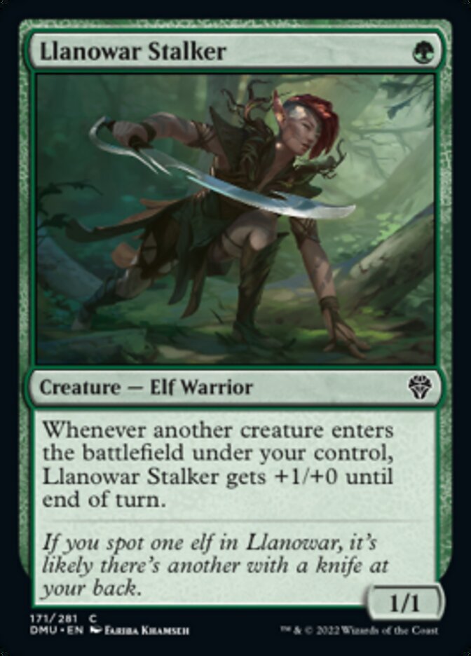 Llanowar Stalker [Dominaria United] | Anubis Games and Hobby