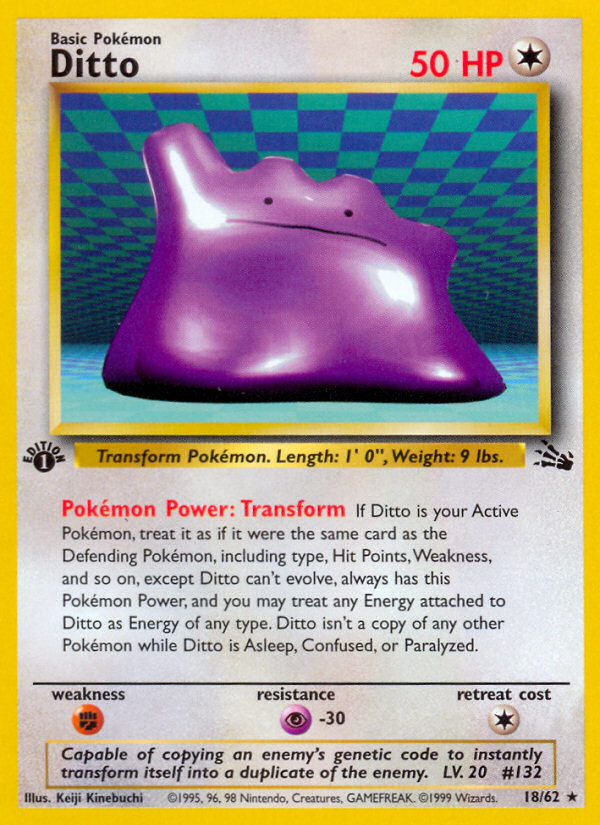 Ditto (18/62) [Fossil 1st Edition] | Anubis Games and Hobby