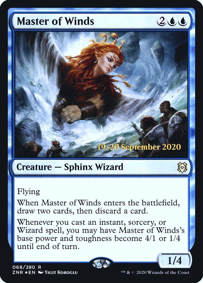 Master of Winds [Zendikar Rising Prerelease Promos] | Anubis Games and Hobby