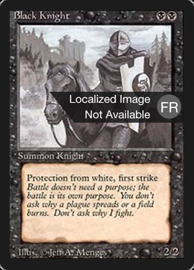 Black Knight [Foreign Black Border] | Anubis Games and Hobby