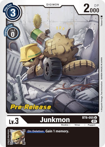 Junkmon [BT6-055] [Double Diamond Pre-Release Cards] | Anubis Games and Hobby