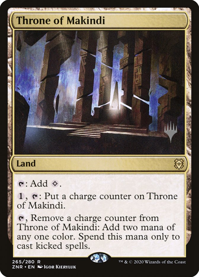 Throne of Makindi (Promo Pack) [Zendikar Rising Promos] | Anubis Games and Hobby