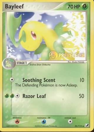 Bayleef (35/115) (Prerelease Promo) [Nintendo: Black Star Promos] | Anubis Games and Hobby