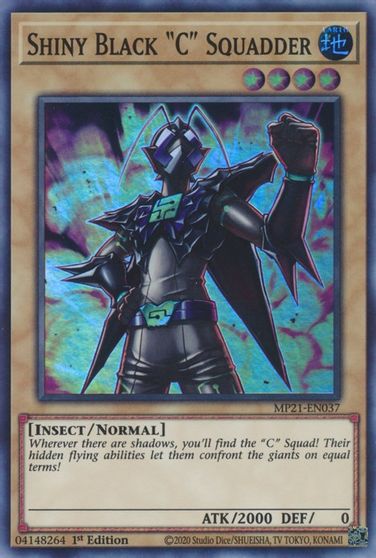 Shiny Black C Squadder [MP21-EN037] Super Rare | Anubis Games and Hobby