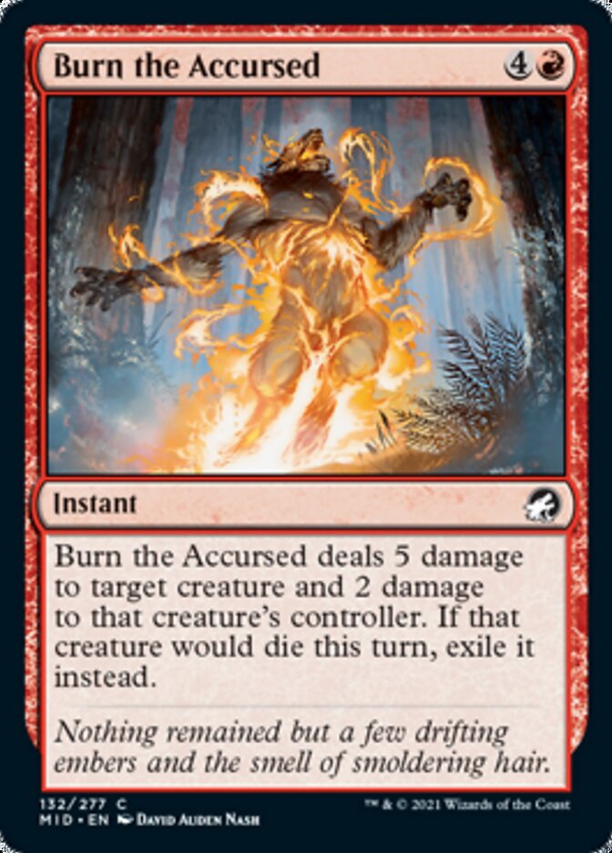 Burn the Accursed [Innistrad: Midnight Hunt] | Anubis Games and Hobby