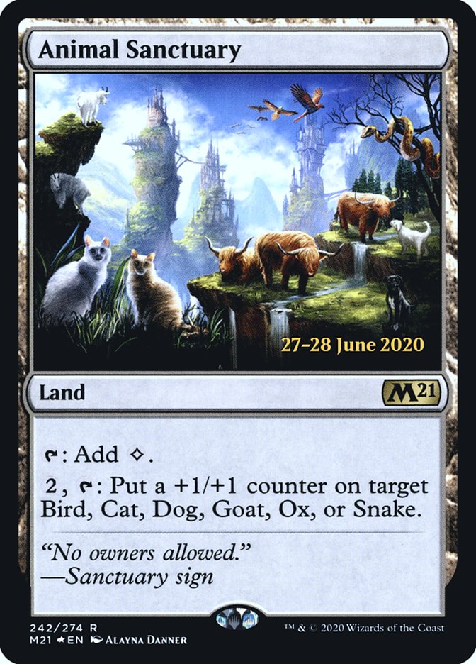 Animal Sanctuary [Core Set 2021 Prerelease Promos] | Anubis Games and Hobby